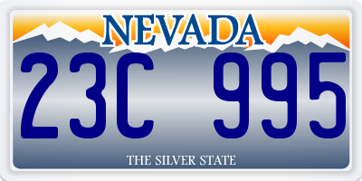 NV license plate 23C995