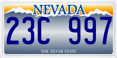 NV license plate 23C997