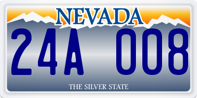 NV license plate 24A008