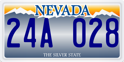 NV license plate 24A028