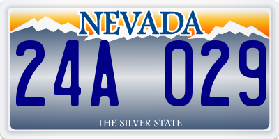 NV license plate 24A029
