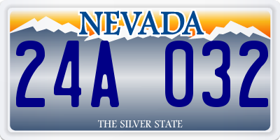 NV license plate 24A032