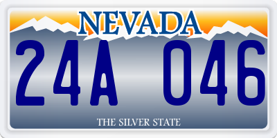NV license plate 24A046
