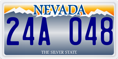 NV license plate 24A048