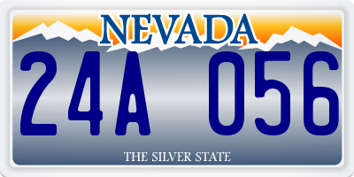 NV license plate 24A056