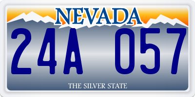 NV license plate 24A057