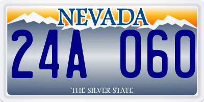 NV license plate 24A060