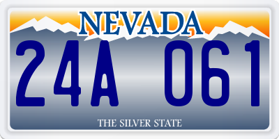 NV license plate 24A061