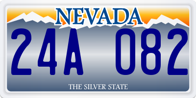 NV license plate 24A082