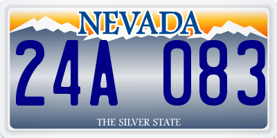 NV license plate 24A083