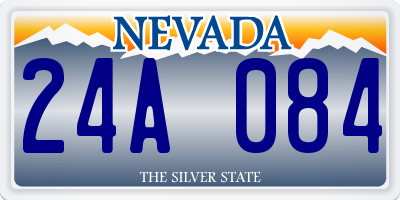 NV license plate 24A084