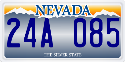 NV license plate 24A085