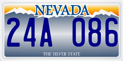 NV license plate 24A086