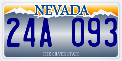 NV license plate 24A093