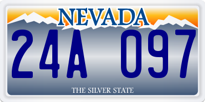 NV license plate 24A097