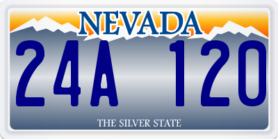 NV license plate 24A120