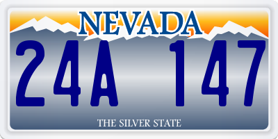 NV license plate 24A147