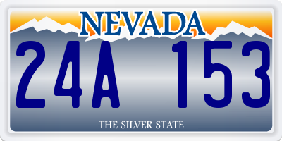 NV license plate 24A153