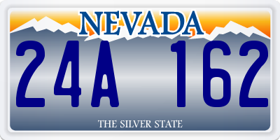NV license plate 24A162