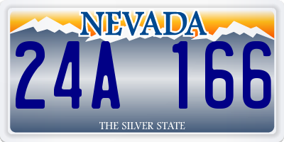 NV license plate 24A166