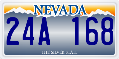 NV license plate 24A168