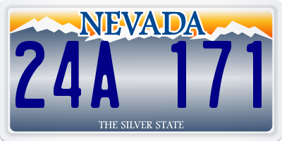 NV license plate 24A171