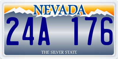 NV license plate 24A176
