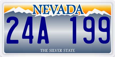 NV license plate 24A199