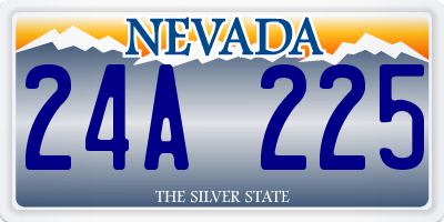 NV license plate 24A225