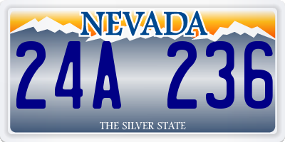 NV license plate 24A236