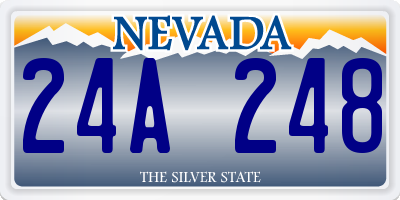 NV license plate 24A248