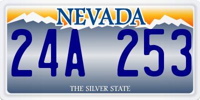 NV license plate 24A253