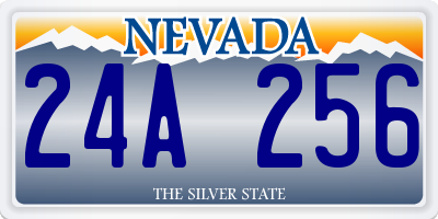 NV license plate 24A256