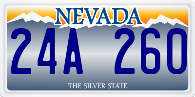 NV license plate 24A260