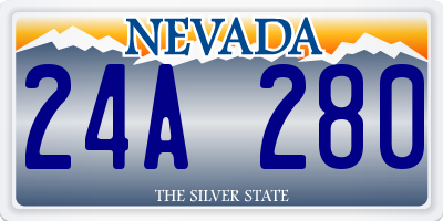 NV license plate 24A280