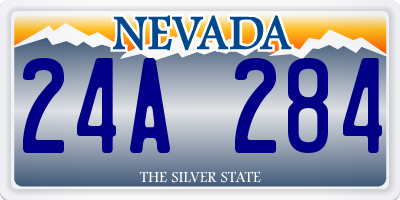 NV license plate 24A284