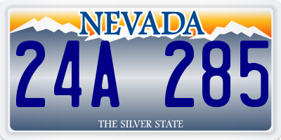 NV license plate 24A285