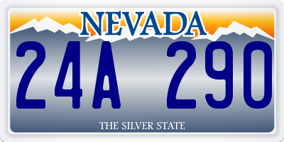 NV license plate 24A290