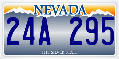 NV license plate 24A295
