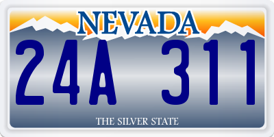 NV license plate 24A311
