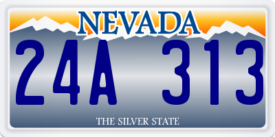 NV license plate 24A313