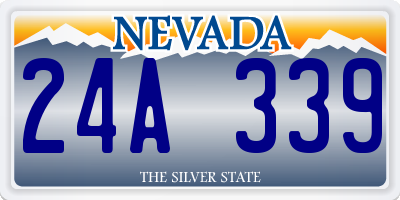 NV license plate 24A339