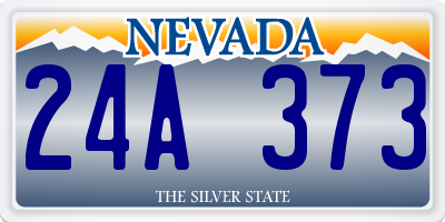 NV license plate 24A373