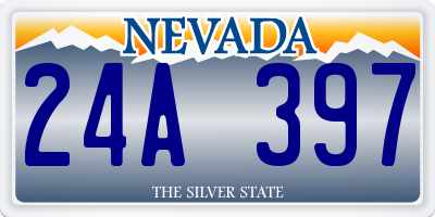 NV license plate 24A397