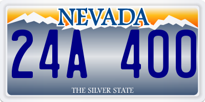 NV license plate 24A400