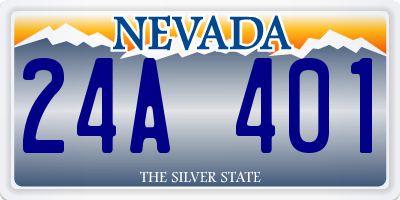 NV license plate 24A401