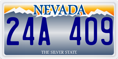 NV license plate 24A409