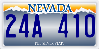 NV license plate 24A410