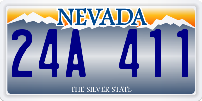 NV license plate 24A411