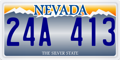 NV license plate 24A413